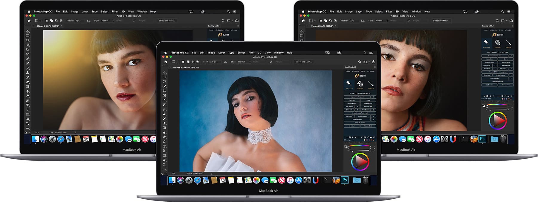 Beautify Panel – Retouch Zone